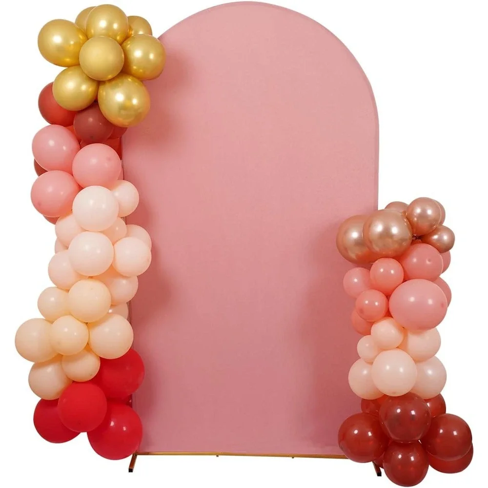 Pink(Dusty Rose) Backdrop Cover Stretchy Fabric Party Decor 7.2‎ ft. H x 4 W